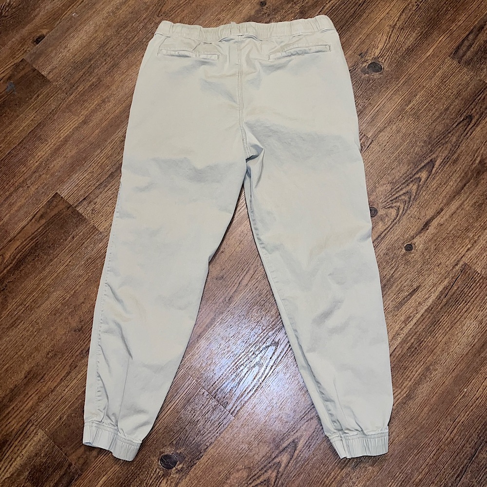 Sonoma Khaki Modern Fit Stretch Tan Cuffed Jogger Pants Size L - Picture 4 of 10